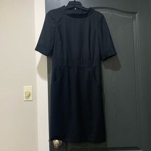 J Crew Super 120s wool suit dress button back sz 2